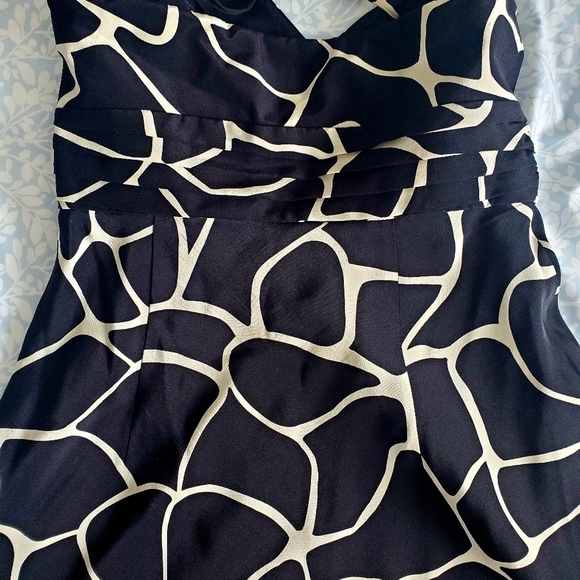 ANN TAYLOR 100% Silk Giraffe Print Halter Dress Size 0. - Picture 6 of 16